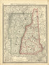 Map of Vermont and New Hampshire from Historical Hand-atlas, Illustrated, Containing Large Scale Copper Plate Maps of Each State and Territory of the United States, and the Provinces of Canada, Together With a Complete Reference Map of the World, … 1881 by Relic Map Company
