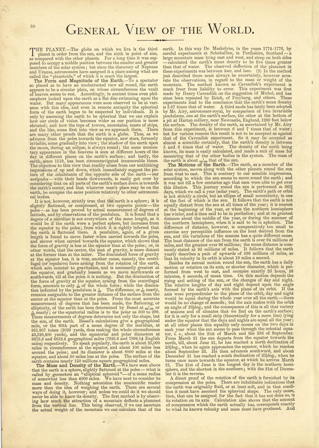 General View of the World from Historical Hand-atlas, Illustrated, Containing Large Scale Copper Plate Maps of Each State and Territory of the United States, and the Provinces of Canada, Together With a Complete Reference Map of the World, … 1881 by Relic Map Company