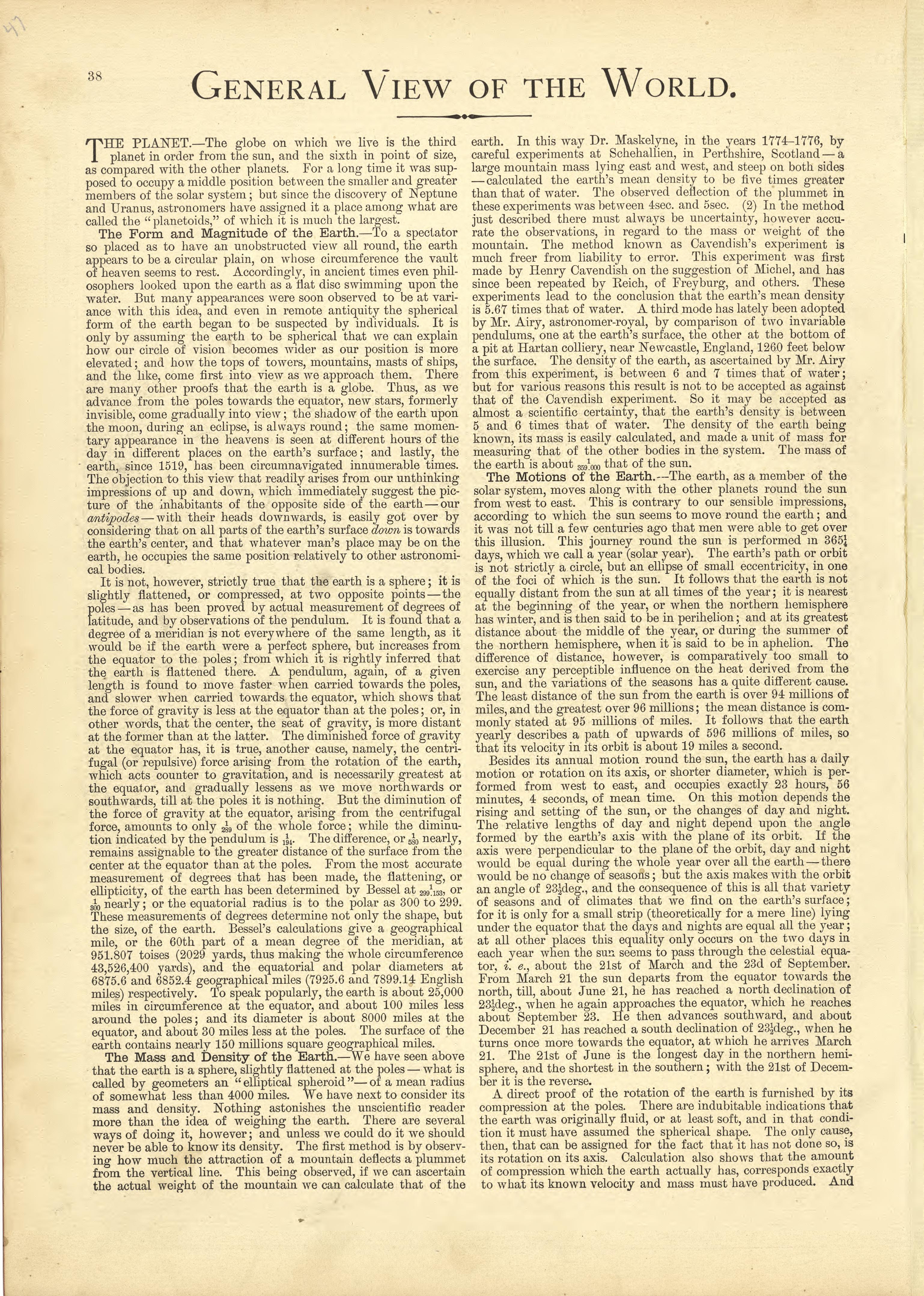 General View of the World from Historical Hand-atlas, Illustrated, Containing Large Scale Copper Plate Maps of Each State and Territory of the United States, and the Provinces of Canada, Together With a Complete Reference Map of the World, … 1881 by Relic Map Company