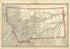Map of Montana from Historical Hand-atlas, Illustrated, Containing Large Scale Copper Plate Maps of Each State and Territory of the United States, and the Provinces of Canada, Together With a Complete Reference Map of the World, … 1881 by Relic Map Company
