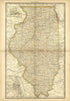 Map of Illinois from Historical Hand-atlas, Illustrated, Containing Large Scale Copper Plate Maps of Each State and Territory of the United States, and the Provinces of Canada, Together With a Complete Reference Map of the World, … 1881 by Relic Map Company