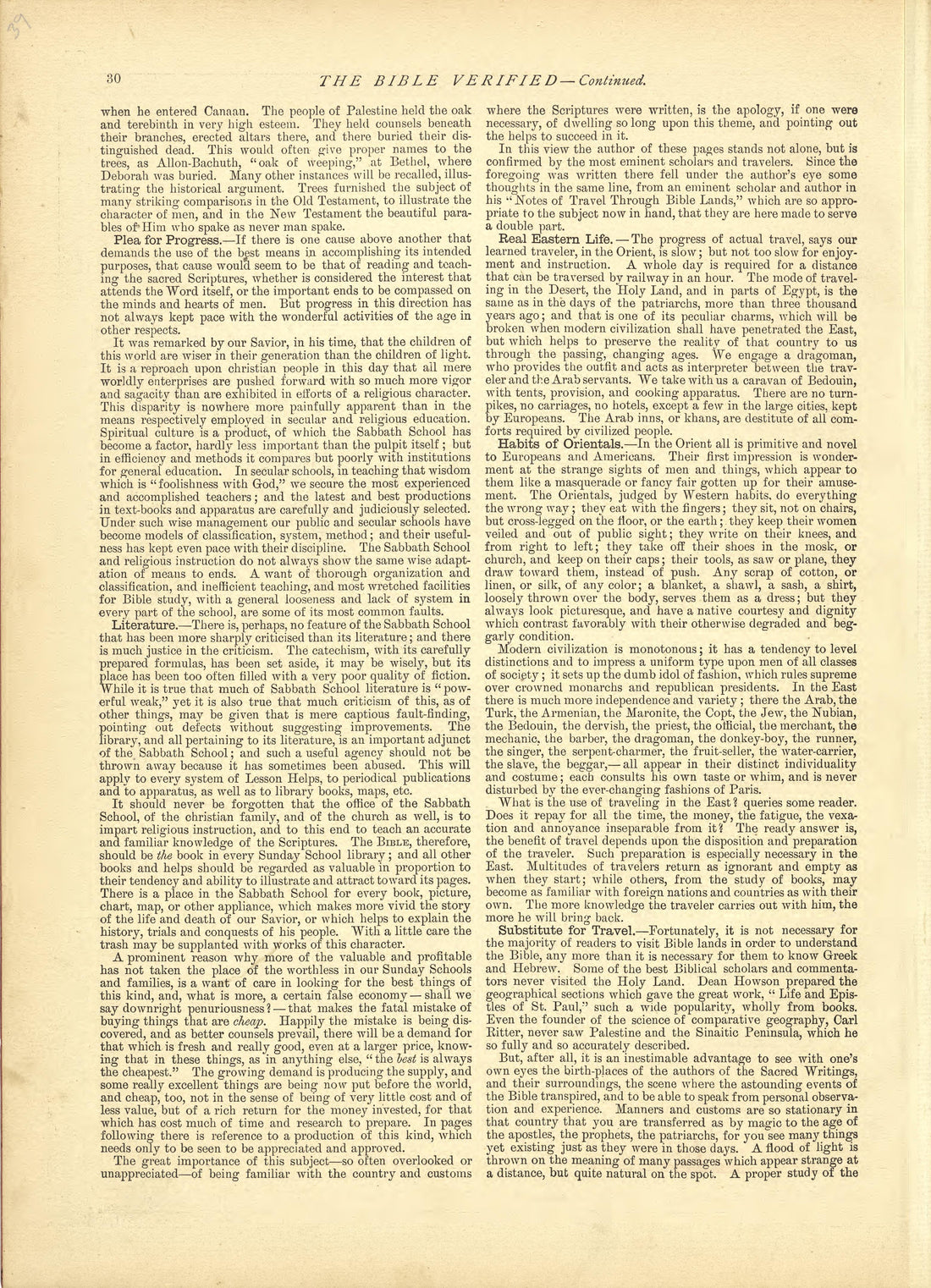 The Bible Verified - Continued from Historical Hand-atlas, Illustrated, Containing Large Scale Copper Plate Maps of Each State and Territory of the United States, and the Provinces of Canada, Together With a Complete Reference Map of the World, … 1881 by Relic Map Company