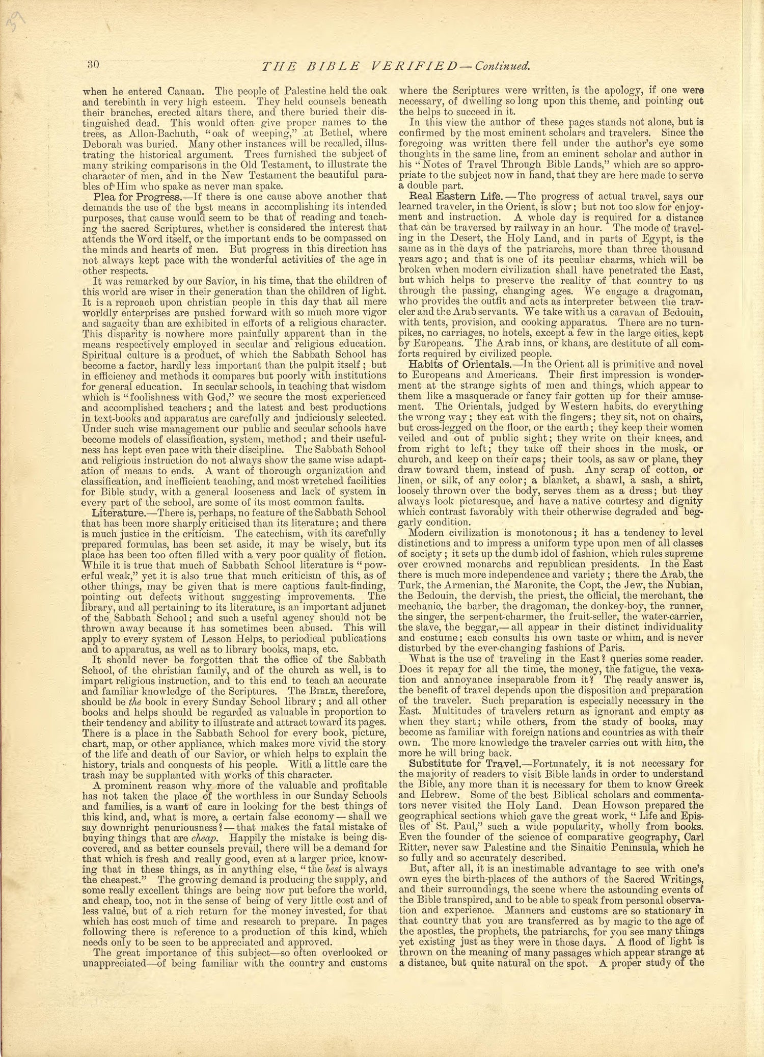 The Bible Verified - Continued from Historical Hand-atlas, Illustrated, Containing Large Scale Copper Plate Maps of Each State and Territory of the United States, and the Provinces of Canada, Together With a Complete Reference Map of the World, … 1881 by Relic Map Company