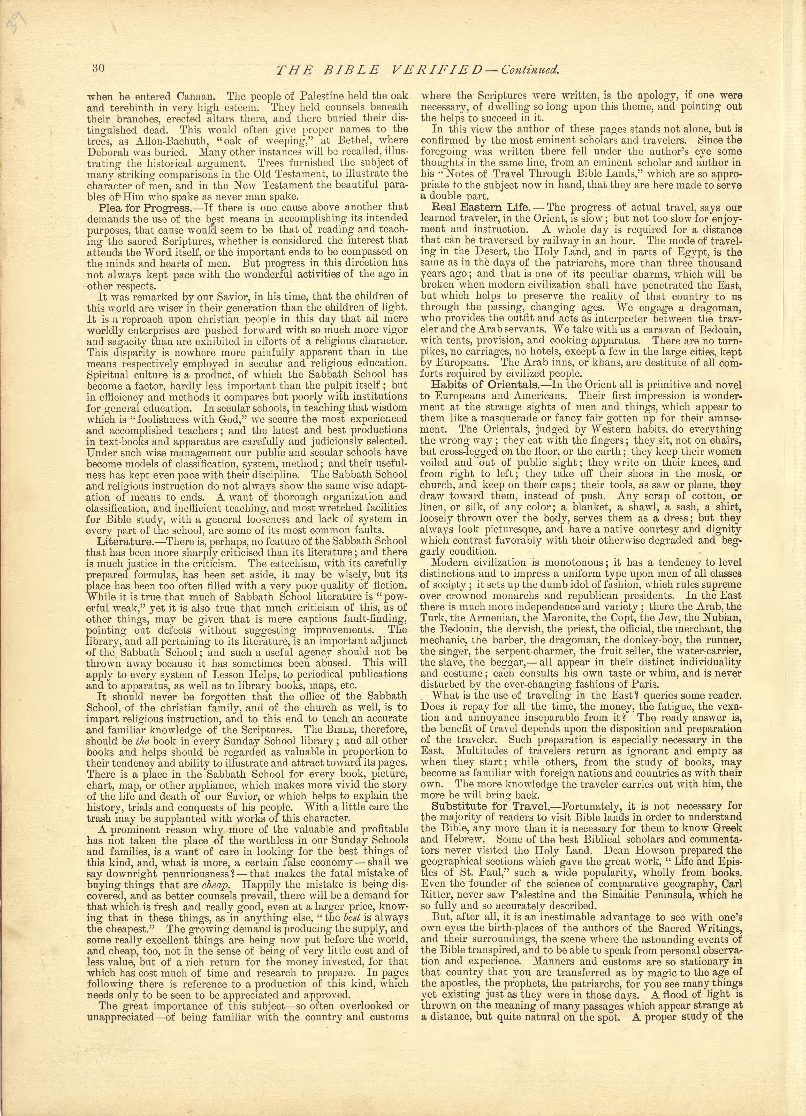 The Bible Verified - Continued from Historical Hand-atlas, Illustrated, Containing Large Scale Copper Plate Maps of Each State and Territory of the United States, and the Provinces of Canada, Together With a Complete Reference Map of the World, … 1881 by Relic Map Company