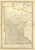 Map of Minnesota from Historical Hand-atlas, Illustrated, Containing Large Scale Copper Plate Maps of Each State and Territory of the United States, and the Provinces of Canada, Together With a Complete Reference Map of the World, … 1881 by Relic Map Company
