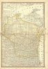 Map of Wisconsin from Historical Hand-atlas, Illustrated, Containing Large Scale Copper Plate Maps of Each State and Territory of the United States, and the Provinces of Canada, Together With a Complete Reference Map of the World, … 1881 by Relic Map Company