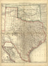 Map of Texas and Indian Territory from Historical Hand-atlas, Illustrated, Containing Large Scale Copper Plate Maps of Each State and Territory of the United States, and the Provinces of Canada, Together With a Complete Reference Map of the World, …... by Relic Map Company