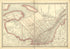 Map of Quebec from Historical Hand-atlas, Illustrated, Containing Large Scale Copper Plate Maps of Each State and Territory of the United States, and the Provinces of Canada, Together With a Complete Reference Map of the World, … 1881 by Relic Map Company