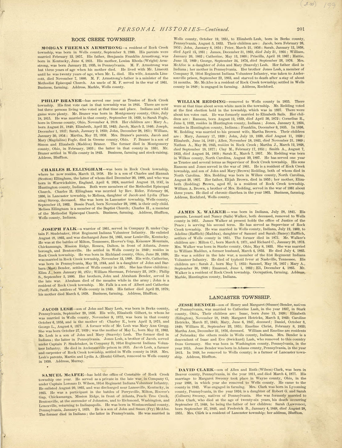Personal Histories - Continued from Historical Hand-atlas, Illustrated, Containing Large Scale Copper Plate Maps of Each State and Territory of the United States, and the Provinces of Canada, Together With a Complete Reference Map of the World, … 1881 by Relic Map Company