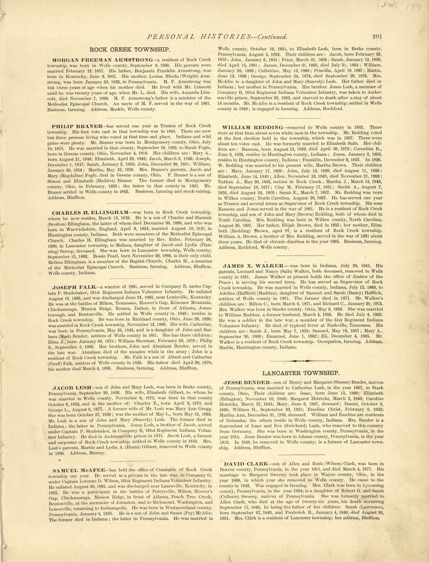 Personal Histories - Continued from Historical Hand-atlas, Illustrated, Containing Large Scale Copper Plate Maps of Each State and Territory of the United States, and the Provinces of Canada, Together With a Complete Reference Map of the World, … 1881 by Relic Map Company