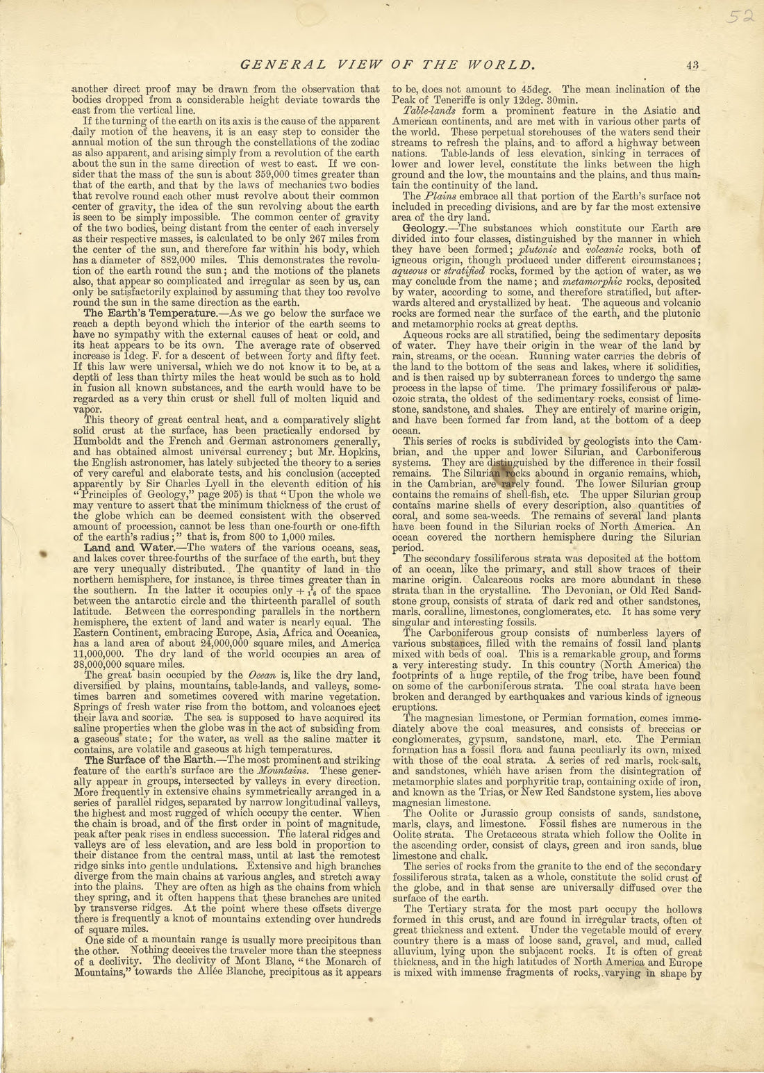 General View of the World - Continued from Historical Hand-atlas, Illustrated, Containing Large Scale Copper Plate Maps of Each State and Territory of the United States, and the Provinces of Canada, Together With a Complete Reference Map of the World,... by Relic Map Company