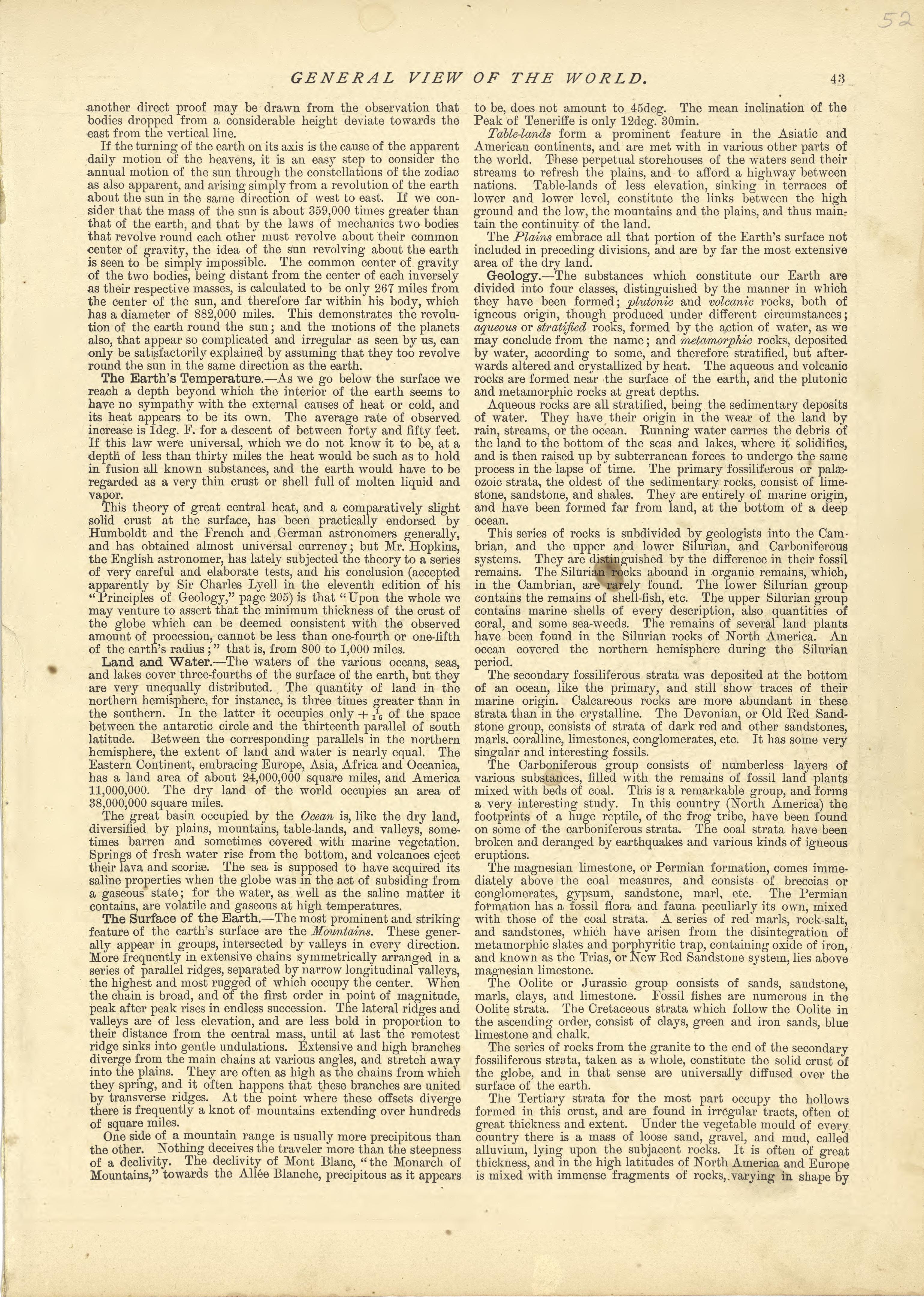 General View of the World - Continued from Historical Hand-atlas, Illustrated, Containing Large Scale Copper Plate Maps of Each State and Territory of the United States, and the Provinces of Canada, Together With a Complete Reference Map of the World,... by Relic Map Company