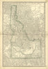 Map of Idaho from Historical Hand-atlas, Illustrated, Containing Large Scale Copper Plate Maps of Each State and Territory of the United States, and the Provinces of Canada, Together With a Complete Reference Map of the World, … 1881 by Relic Map Company