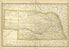 Map of Nebraska from Historical Hand-atlas, Illustrated, Containing Large Scale Copper Plate Maps of Each State and Territory of the United States, and the Provinces of Canada, Together With a Complete Reference Map of the World, … 1881 by Relic Map Company