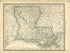 Map of Louisiana from Historical Hand-atlas, Illustrated, Containing Large Scale Copper Plate Maps of Each State and Territory of the United States, and the Provinces of Canada, Together With a Complete Reference Map of the World, … 1881 by Relic Map Company