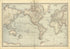 Map of the World from Historical Hand-atlas, Illustrated, Containing Large Scale Copper Plate Maps of Each State and Territory of the United States, and the Provinces of Canada, Together With a Complete Reference Map of the World, … 1881 by Relic Map Company