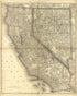 Map of California and Nevada from Historical Hand-atlas, Illustrated, Containing Large Scale Copper Plate Maps of Each State and Territory of the United States, and the Provinces of Canada, Together With a Complete Reference Map of the World, … 1881 by Relic Map Company