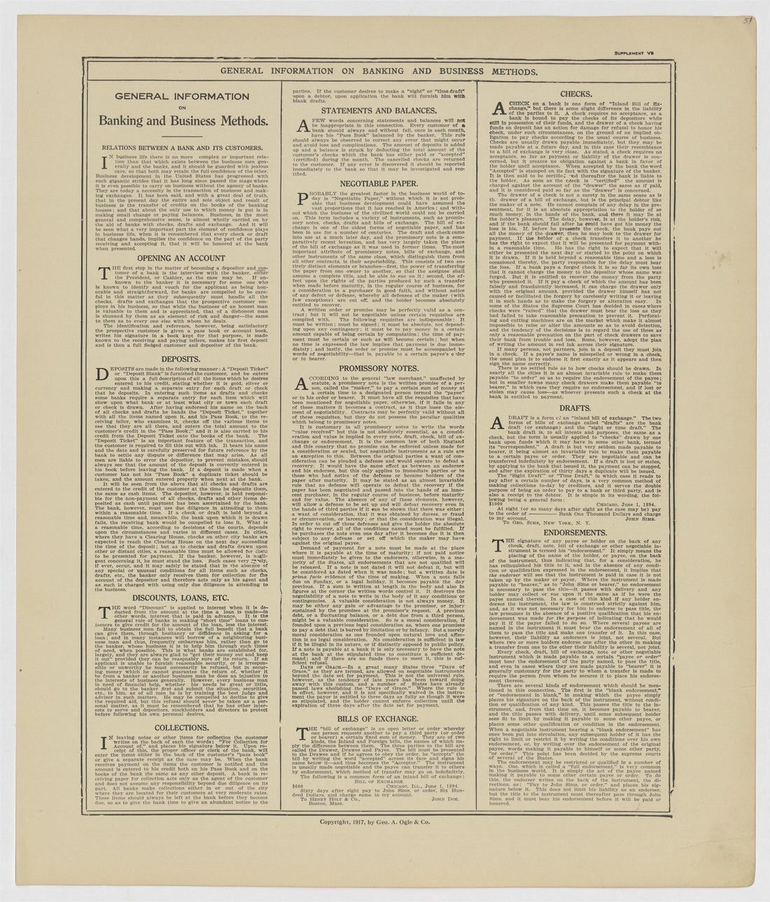 This old map of Kearney County, Nebraska,  was created by Geo. A. Ogle &amp; Co in 1923