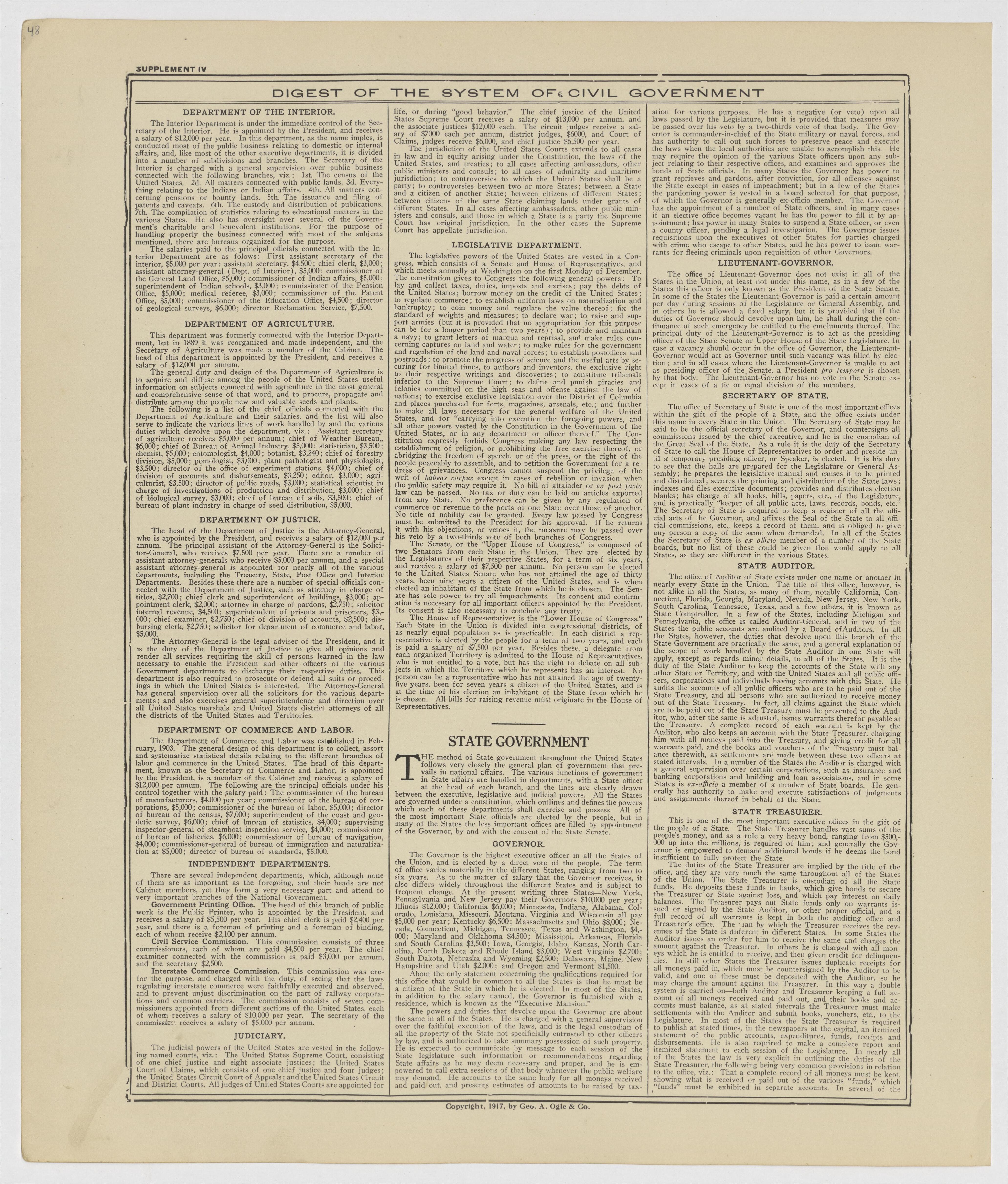 This old map of Kearney County, Nebraska,  was created by Geo. A. Ogle &amp; Co in 1923