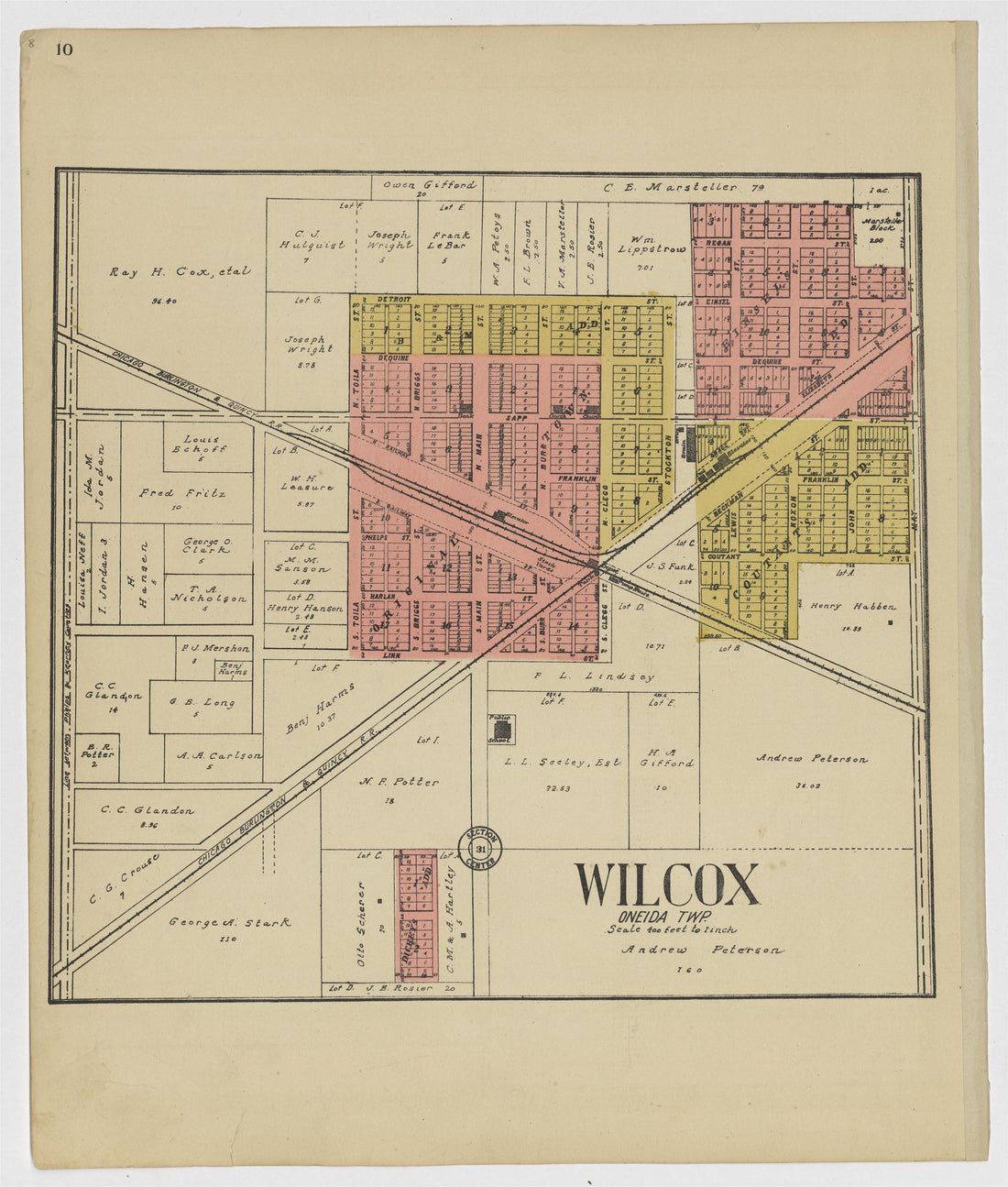 This old map of Kearney County, Nebraska,  was created by Geo. A. Ogle &amp; Co in 1923