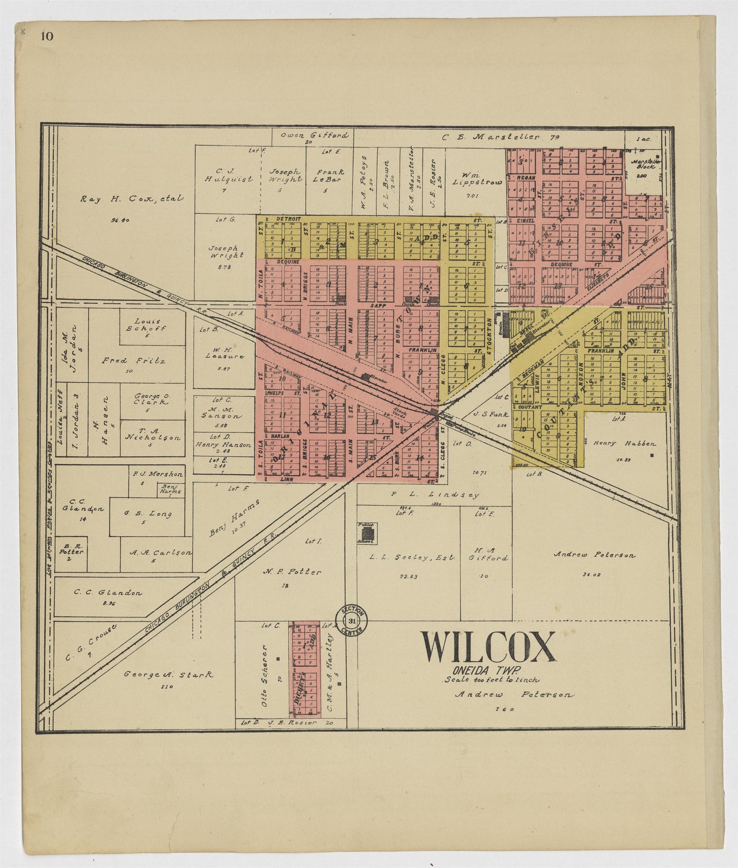 This old map of Kearney County, Nebraska,  was created by Geo. A. Ogle &amp; Co in 1923