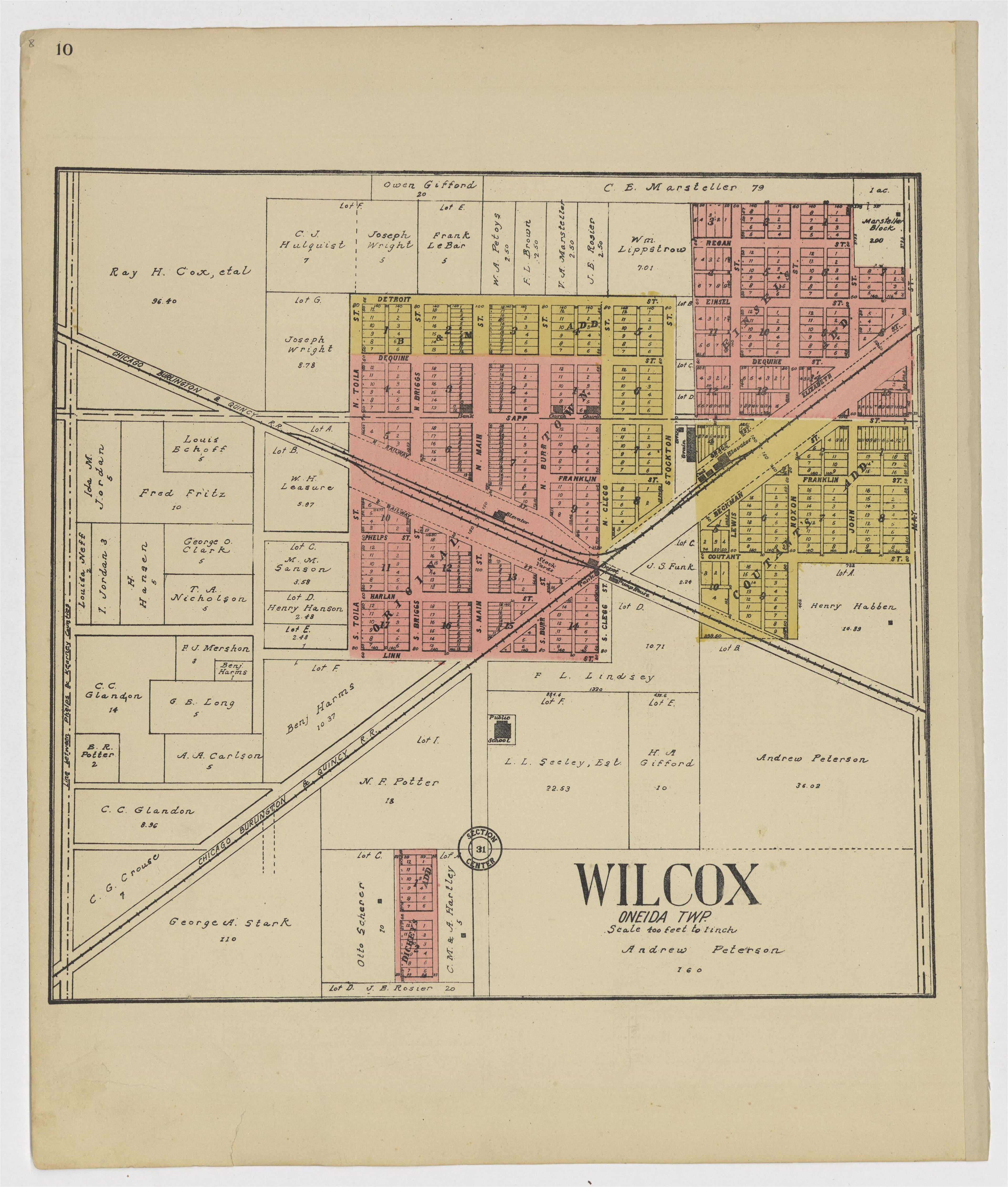 This old map of Kearney County, Nebraska,  was created by Geo. A. Ogle &amp; Co in 1923