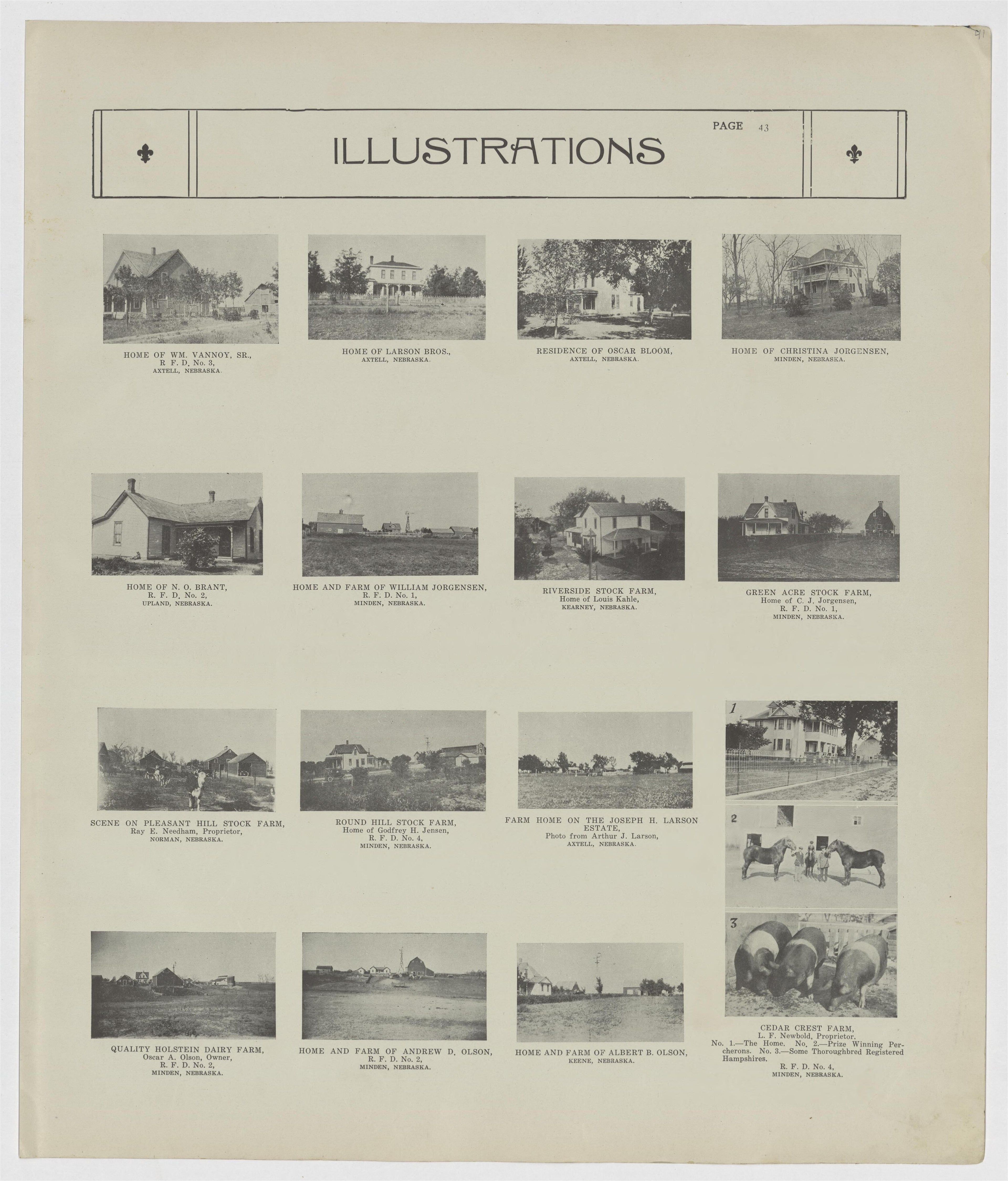 Image 30 of Standard Atlas of Kearney County, Nebraska from Standard Atlas of Kearney County, Nebraska : Including a Plat Book of the Villages, Cities and Townships of the County : Map of the State, United States and World : Patrons Directory, … 1923 by Relic Map Company