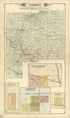 Sargent; Chesterville; Filson; Garrett; Leasure from Plat Book of Douglas County, Illinois 1893 by Relic Map Company