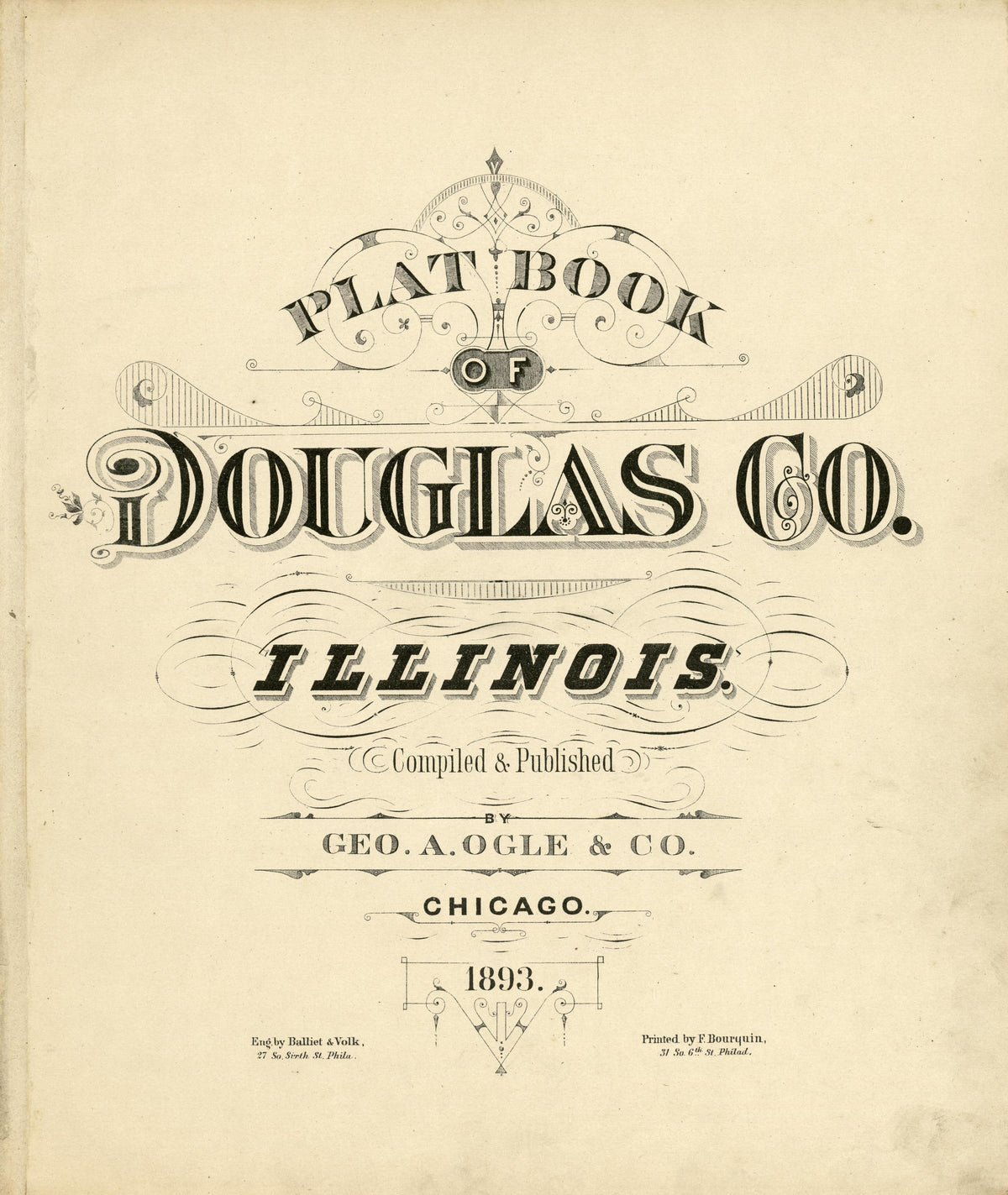 Plat Book of Douglas County, Illinois from Plat Book of Douglas County, Illinois 1893 by Relic Map Company