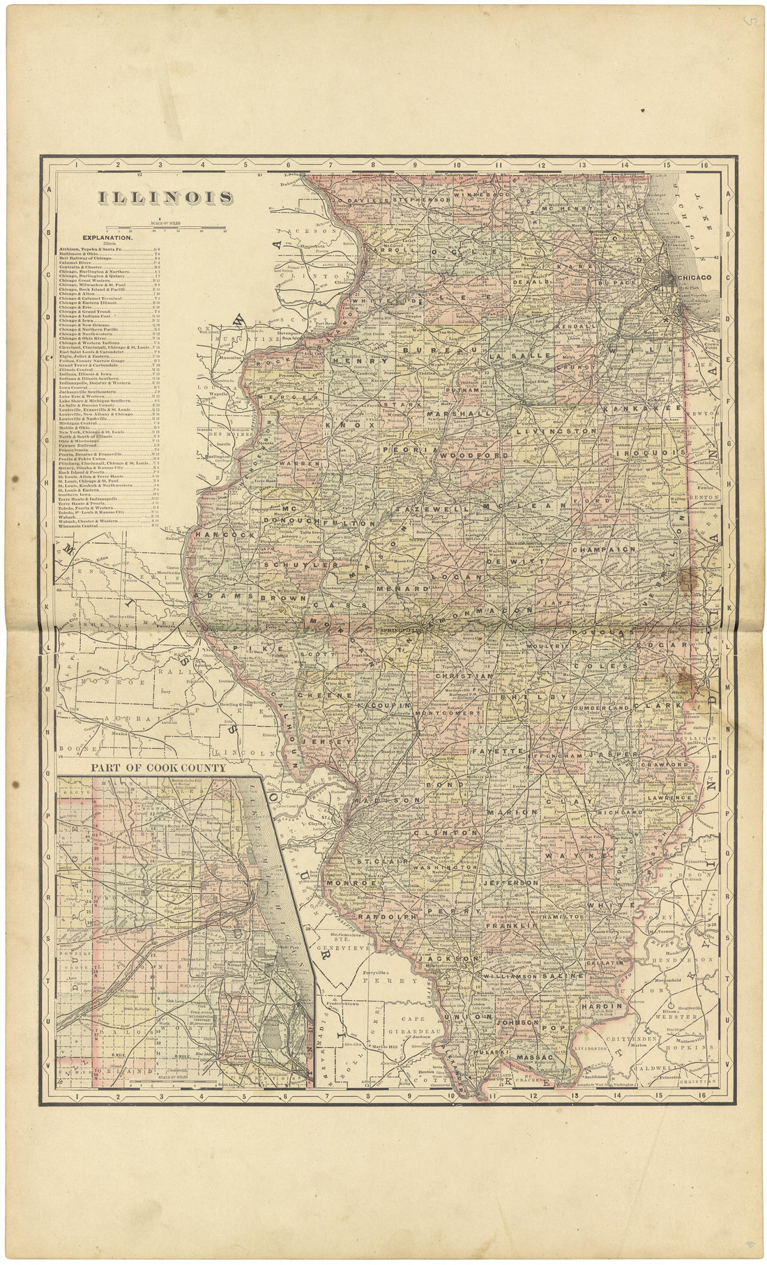 Illinois from Plat Book of Woodford County, Illinois 1893 by Relic Map Company