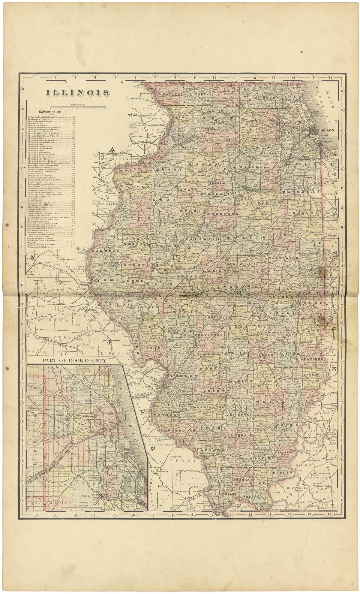Illinois from Plat Book of Woodford County, Illinois 1893 by Relic Map Company