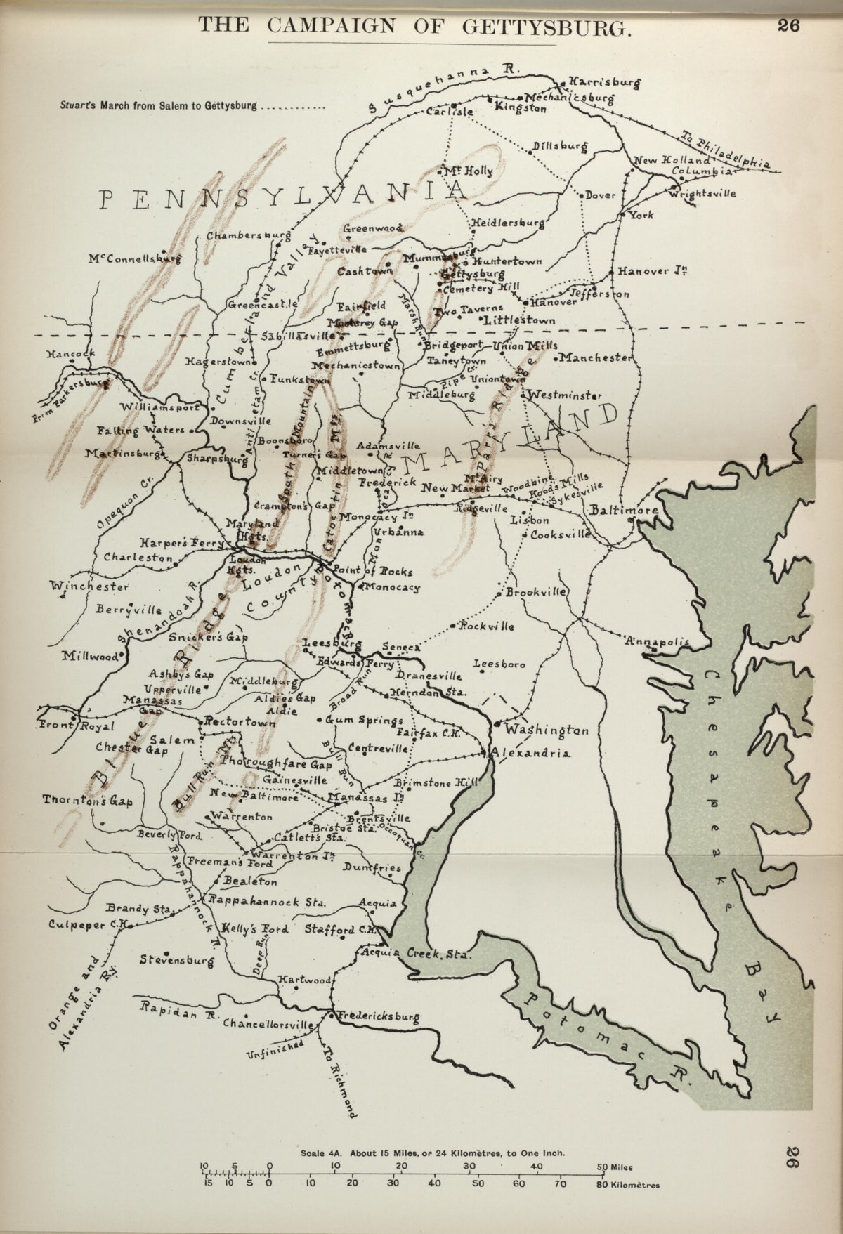 Campaign of Gettysburg from the American Civil War--maps 1910 by Relic Map Company
