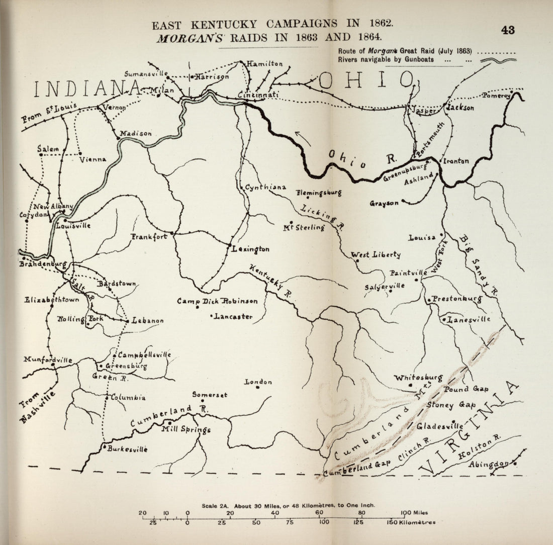 East Kentucky Campaigns In 1862, Morgan&