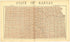State of Kansas from Standard Atlas of Cheyenne County, Kansas : Including a Plat Book of the Villages, Cities and Townships of the County, Map of the State, United States and World : Patrons Directory, Reference … 1928 by Relic Map Company