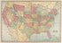United States from Standard Atlas of Kendall County, Illinois : Including a Plat Book of the Villages, Cities and Townships of the County, Map of the State, United States and World : Patrons Directory, Reference … 1903 by Relic Map Company