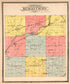 Outline Map of Kendall County from Standard Atlas of Kendall County, Illinois : Including a Plat Book of the Villages, Cities and Townships of the County, Map of the State, United States and World : Patrons Directory, Reference … 1903 by Relic Map Company
