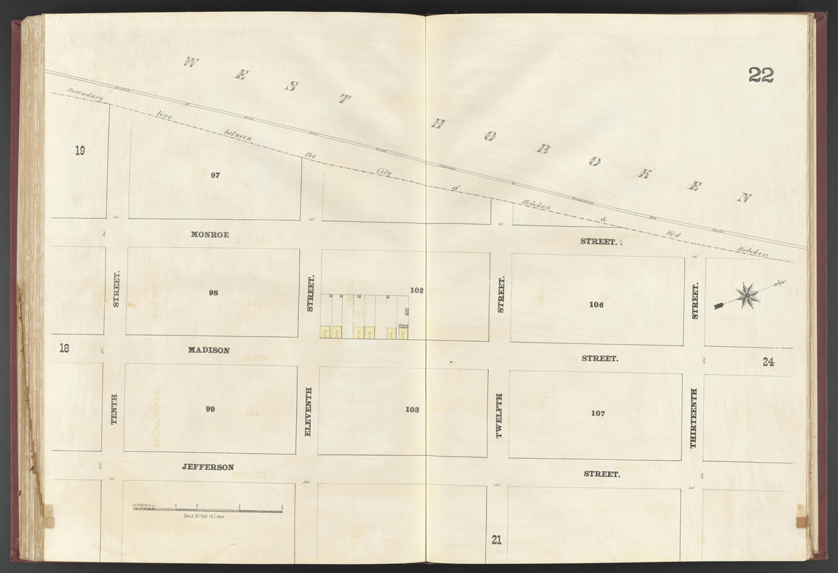 Image 24 of Insurance Map of the City of Hoboken, N.J. from Insurance Map of the City of Hoboken, N.J 1873 by Relic Map Company
