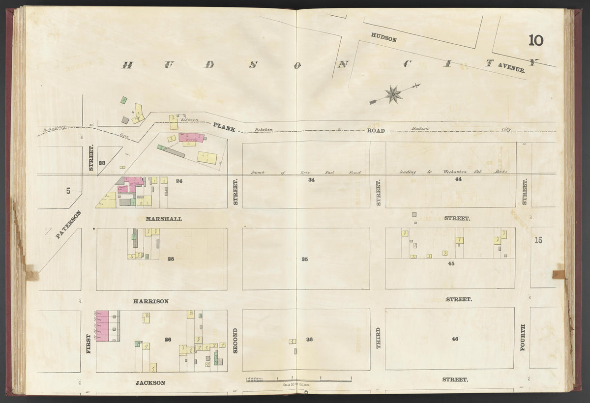 Image 12 of Insurance Map of the City of Hoboken, N.J. from Insurance Map of the City of Hoboken, N.J 1873 by Relic Map Company