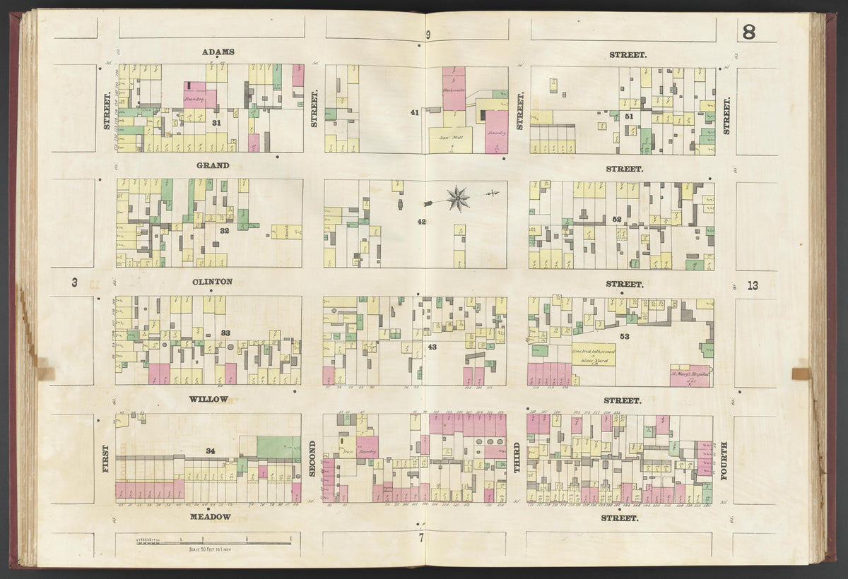 Image 10 of Insurance Map of the City of Hoboken, N.J. from Insurance Map of the City of Hoboken, N.J 1873 by Relic Map Company