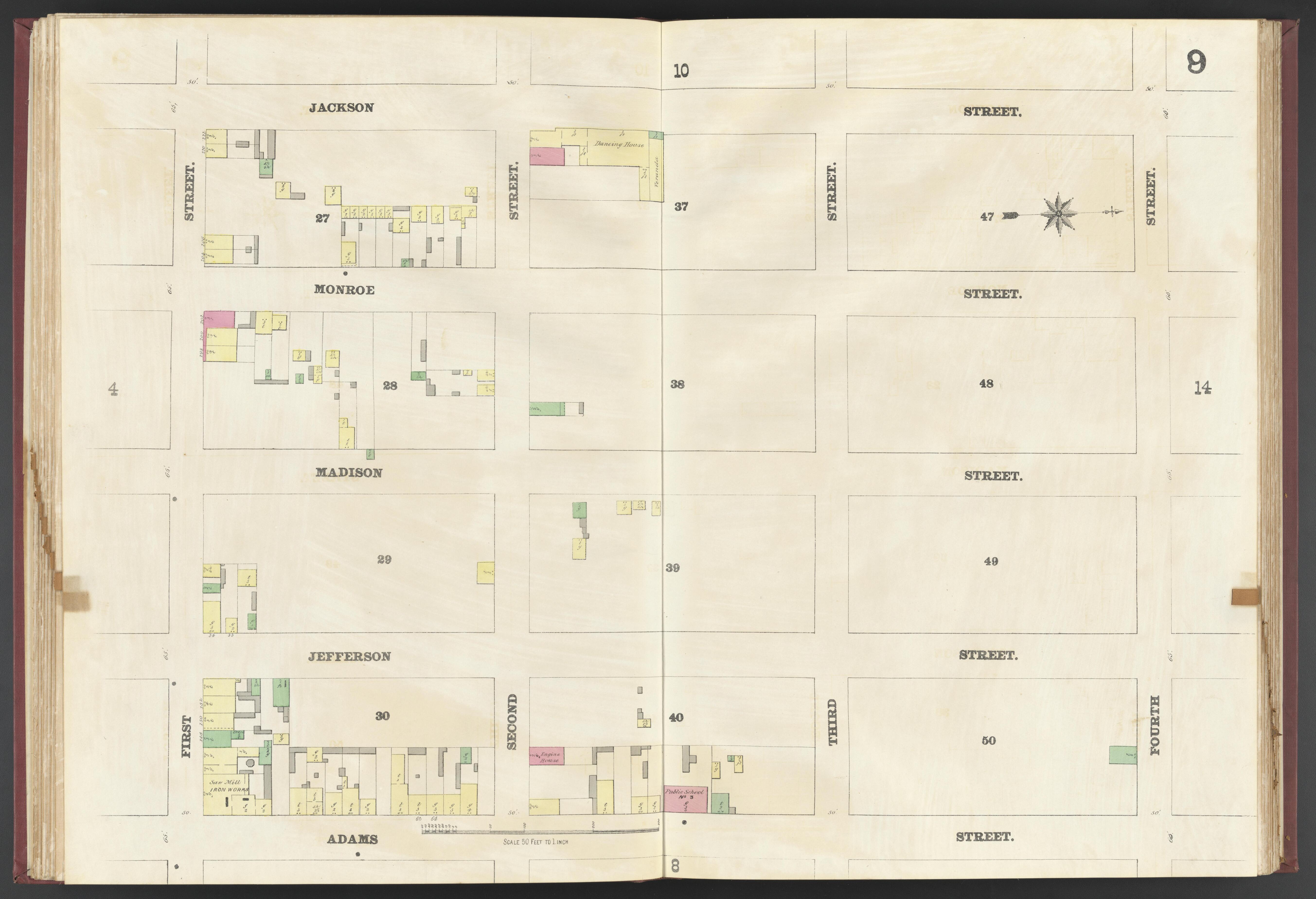 This old map of Albany, Hoboken, New Jersey, New York,  was created by Spielmann &amp; Brush in 1873