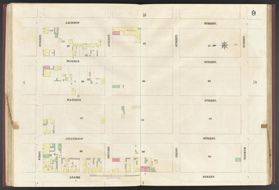 This old map of Albany, Hoboken, New Jersey, New York,  was created by Spielmann &amp; Brush in 1873