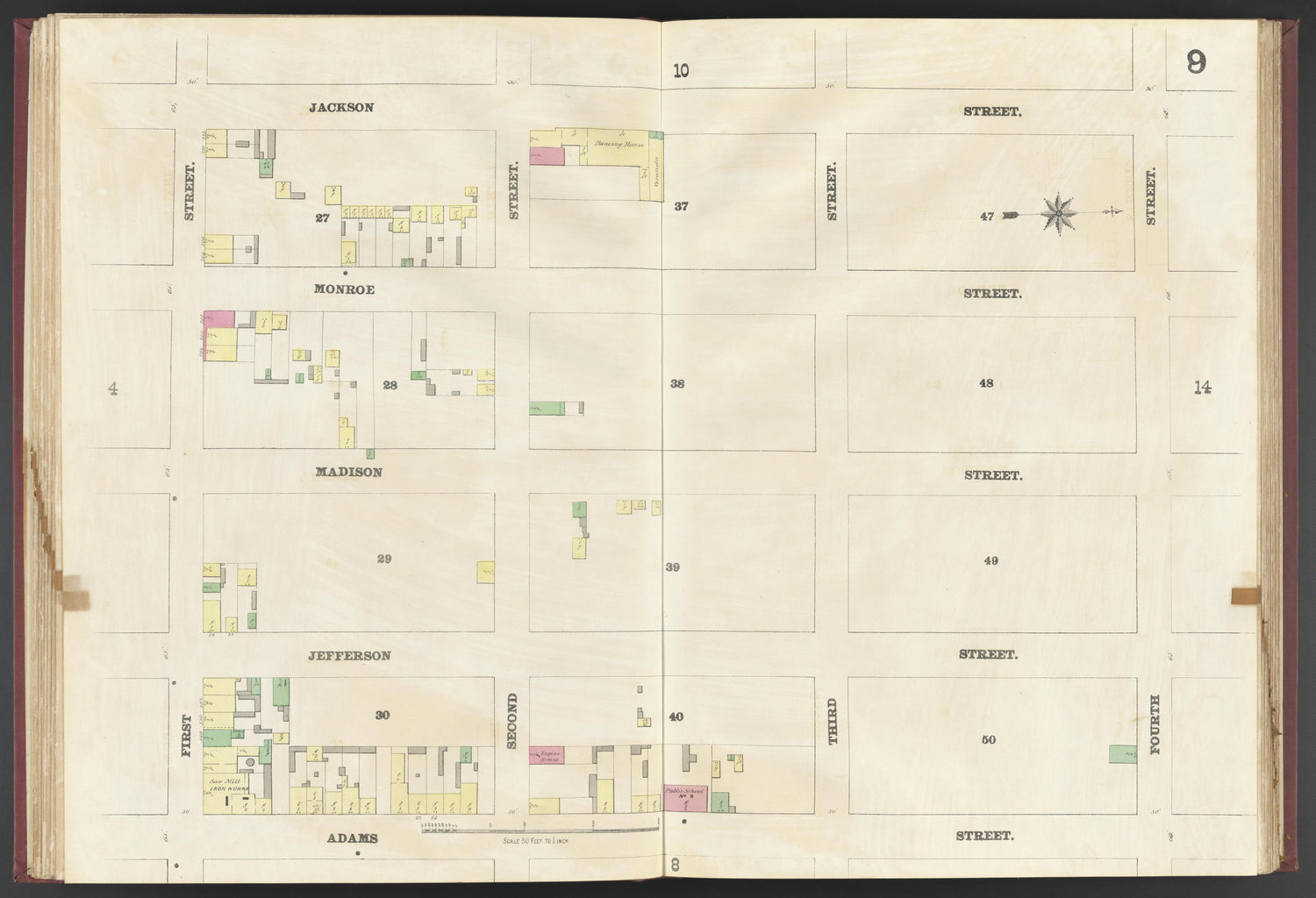 This old map of Albany, Hoboken, New Jersey, New York,  was created by Spielmann &amp; Brush in 1873