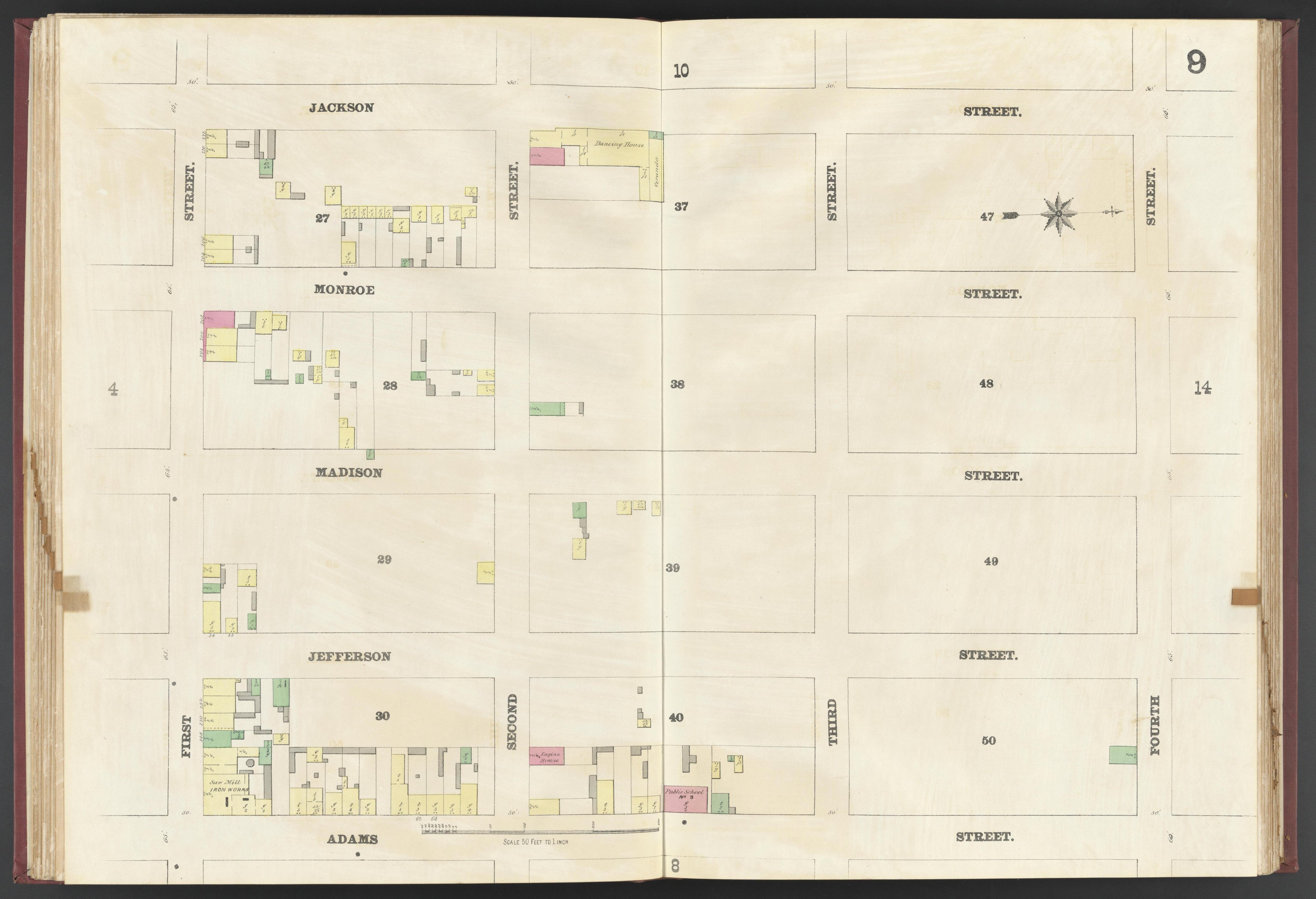 This old map of Albany, Hoboken, New Jersey, New York,  was created by Spielmann &amp; Brush in 1873