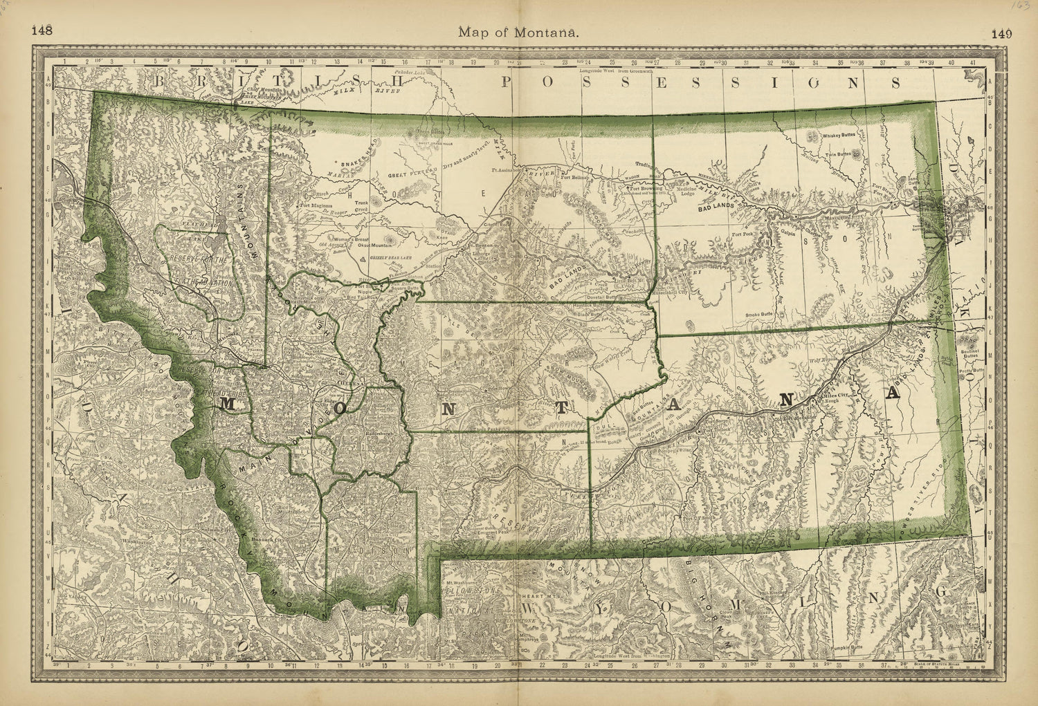 This old map of Pleasants County, , West Virginia, Wood County was created by H.H. Hardesty (Firm) in 1882
