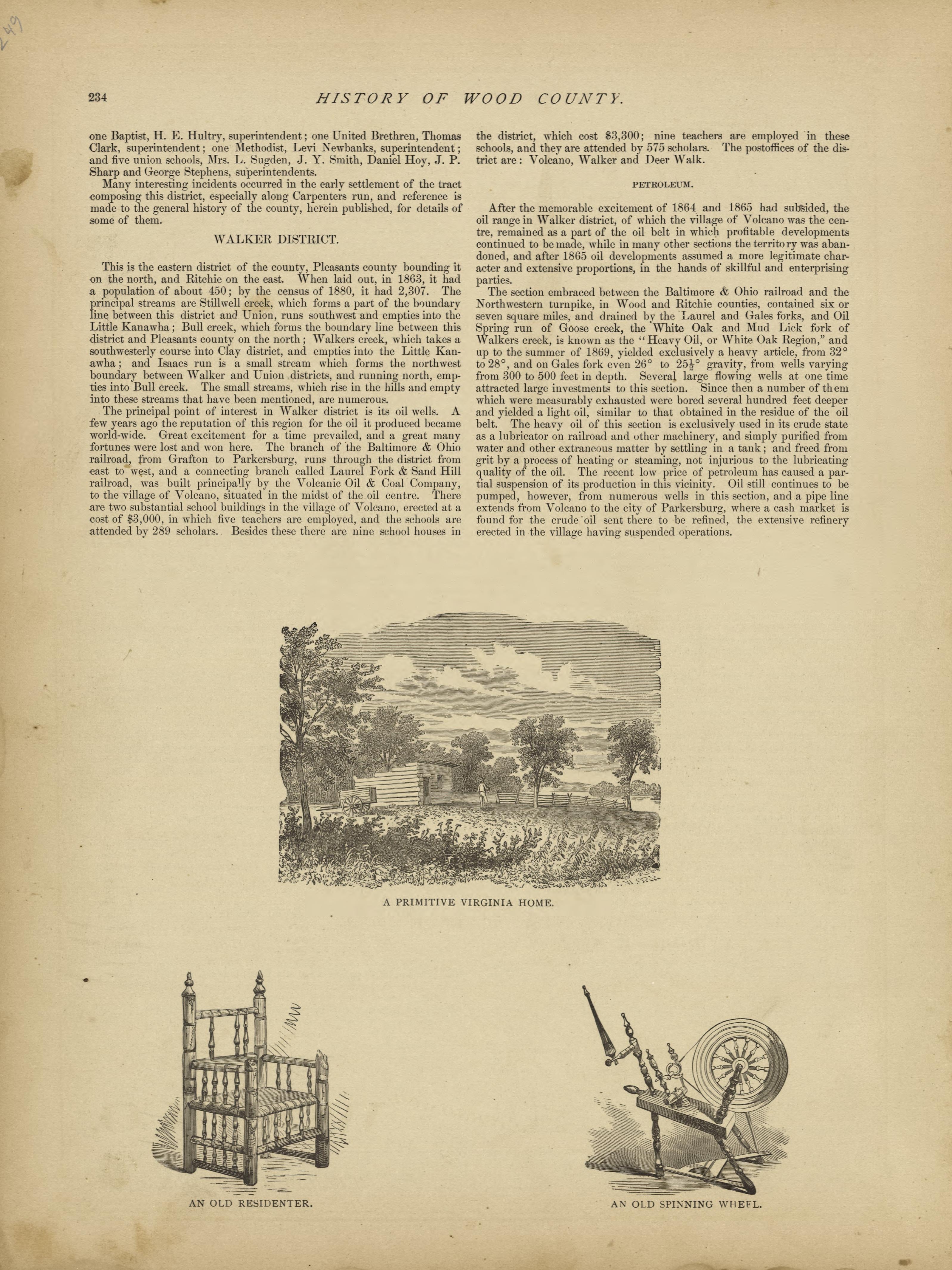 This old map of Pleasants County, , West Virginia, Wood County was created by H.H. Hardesty (Firm) in 1882