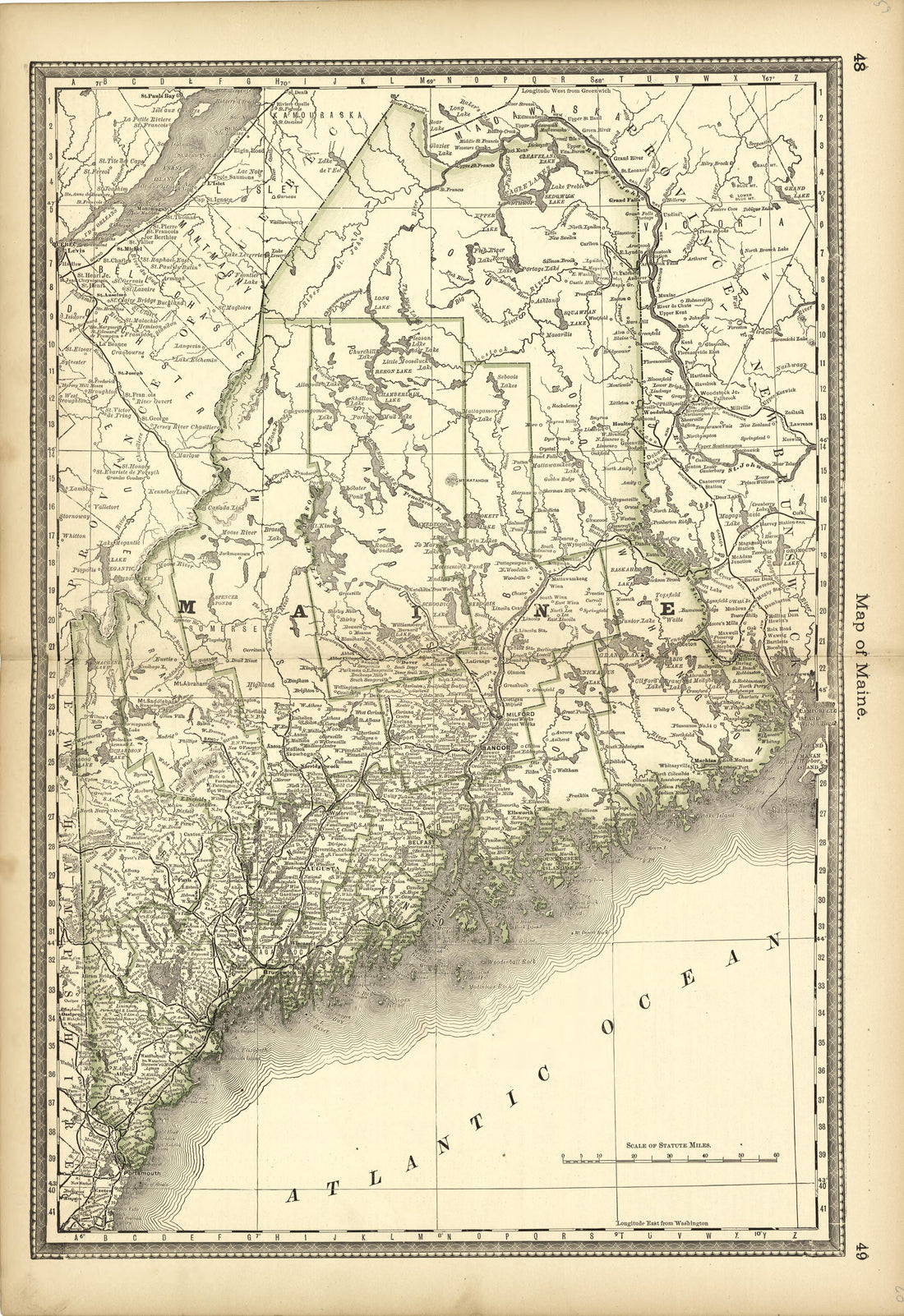 This old map of Pleasants County, , West Virginia, Wood County was created by H.H. Hardesty (Firm) in 1882