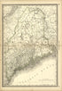 Map of Maine from Historical Hand-atlas, Illustrated, Containing Large Scale Copper Plate Maps of Each State and Territory of the United States, and the Provinces of Canada, Together With a Complete Reference Map of the World, … 1882 by Relic Map Company