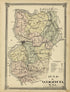 Map of Wood County, West Virginia from Historical Hand-atlas, Illustrated, Containing Large Scale Copper Plate Maps of Each State and Territory of the United States, and the Provinces of Canada, Together With a Complete Reference Map of the World, …... by Relic Map Company