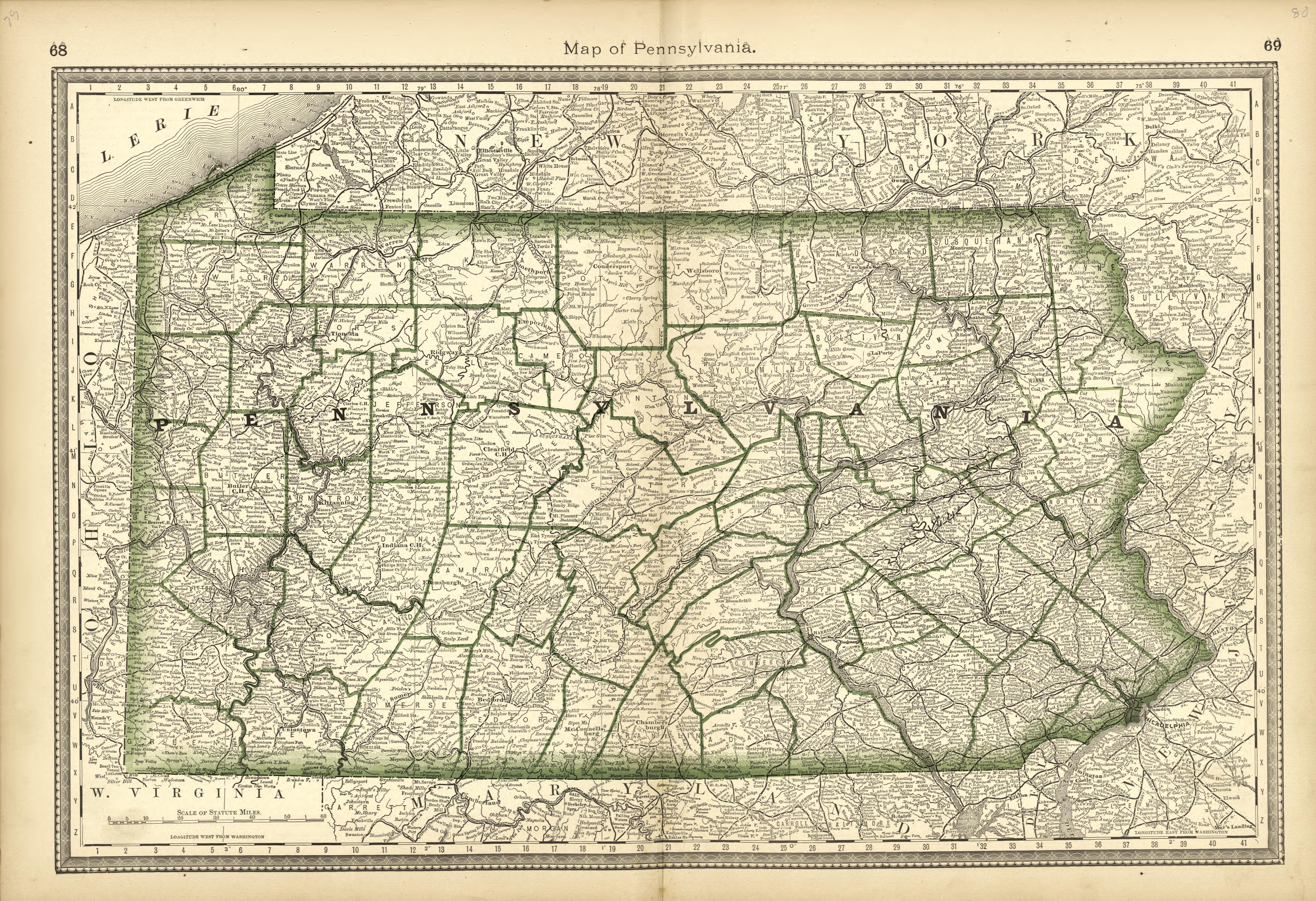 This old map of Pleasants County, , West Virginia, Wood County was created by H.H. Hardesty (Firm) in 1882