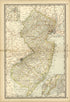 Map of New Jersey from Historical Hand-atlas, Illustrated, Containing Large Scale Copper Plate Maps of Each State and Territory of the United States, and the Provinces of Canada, Together With a Complete Reference Map of the World, … 1882 by Relic Map Company